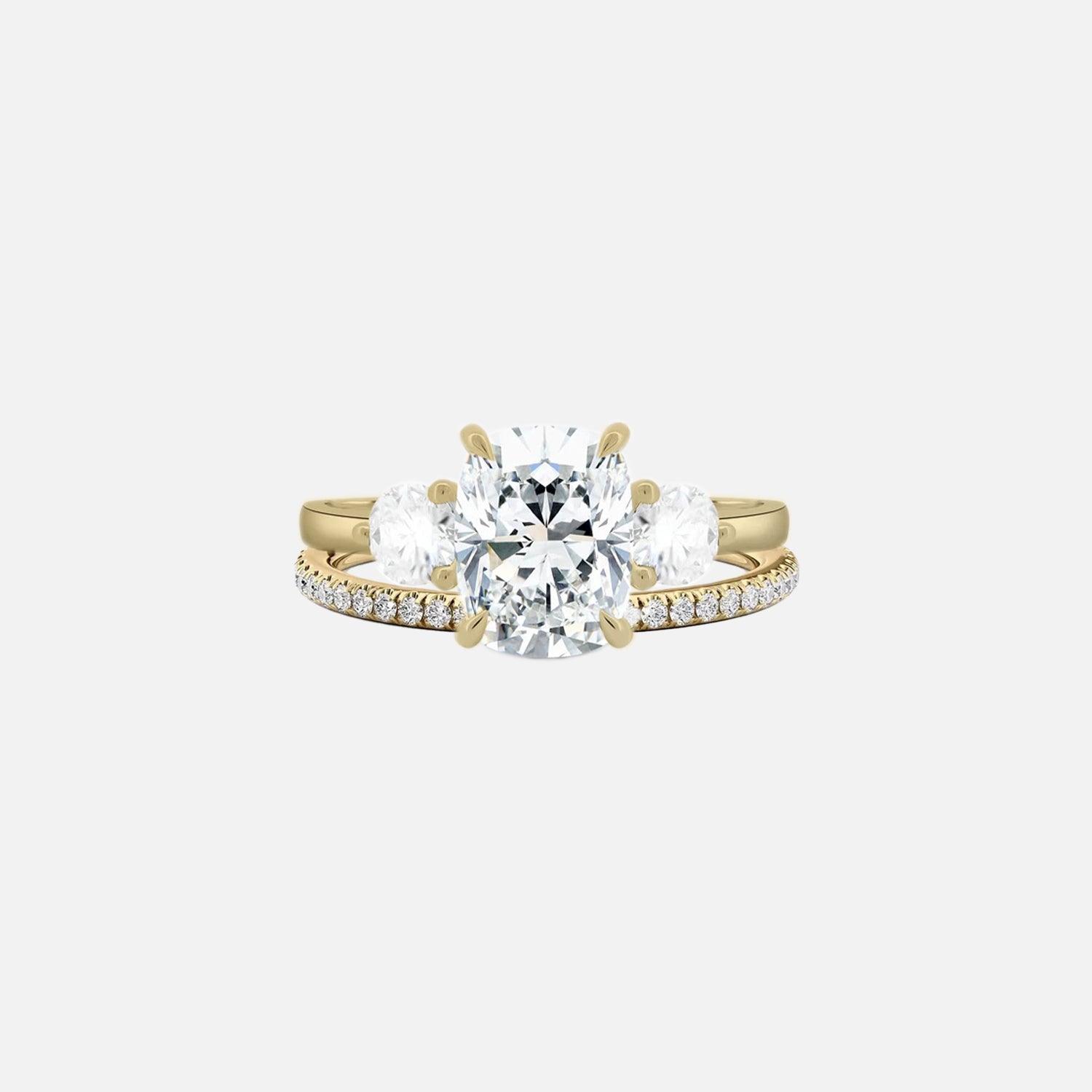 Cushion Julia & Opulent Aurora Ring Stack - KNT - Engagement Rings, Wedding Bands & Fine Jewelry