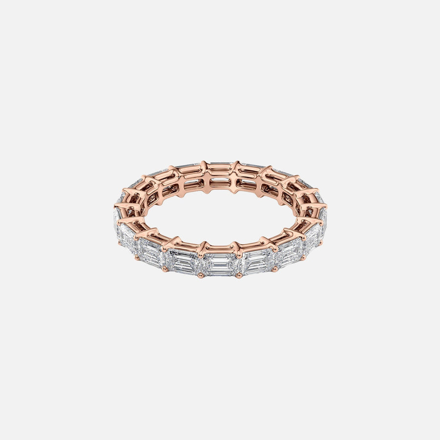  East West Emerald Eternity Ring 14k Rose Gold 3 5 001