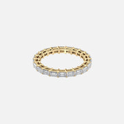 East West Emerald Eternity Ring 14k Yellow Gold 2 0 001