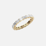  East West Emerald Eternity Ring 14k Yellow Gold 2 5 002