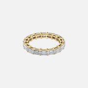  East West Emerald Eternity Ring 14k Yellow Gold 3 5 001
