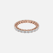  East West Emerald Eternity Ring 18k Rose Gold 2 0 001