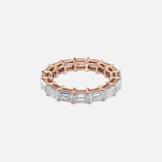  East West Emerald Eternity Ring 18k Rose Gold 4 5 001