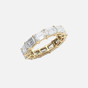  East West Emerald Eternity Ring 18k Yellow Gold 6 0 002