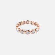  East West Oval Bezel Eternity Ring 14k Rose Gold 1 4 001