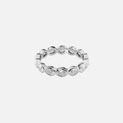  East West Oval Bezel Eternity Ring 14k White Gold 1 4 001
