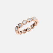  East West Oval Bezel Eternity Ring 18k Rose Gold 1 4 002