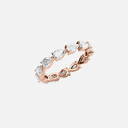  East West Pear Eternity Ring 14k Rose Gold 2 0 002