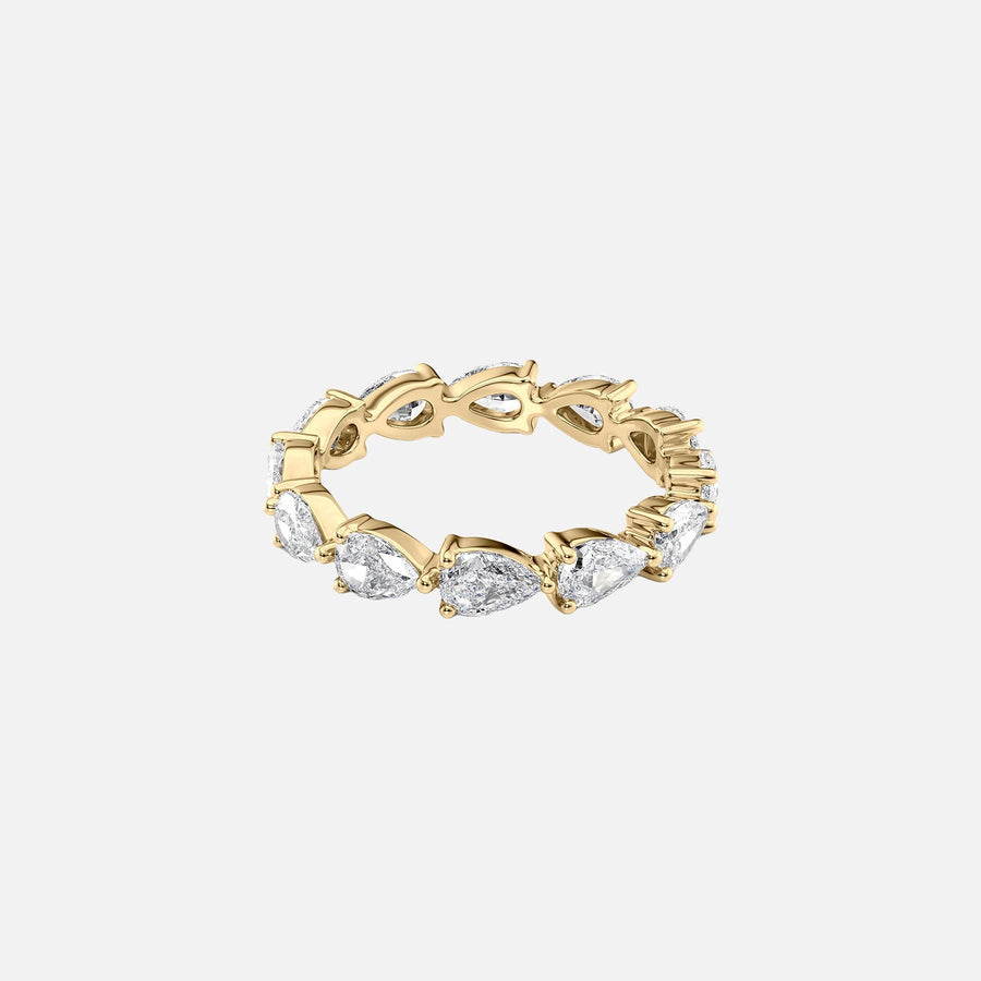  East West Pear Eternity Ring 14k Yellow Gold 2 5 001