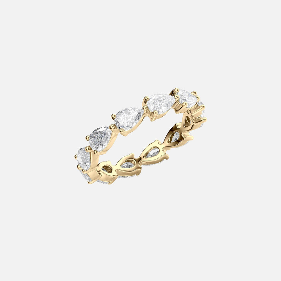  East West Pear Eternity Ring 14k Yellow Gold 2 5 002