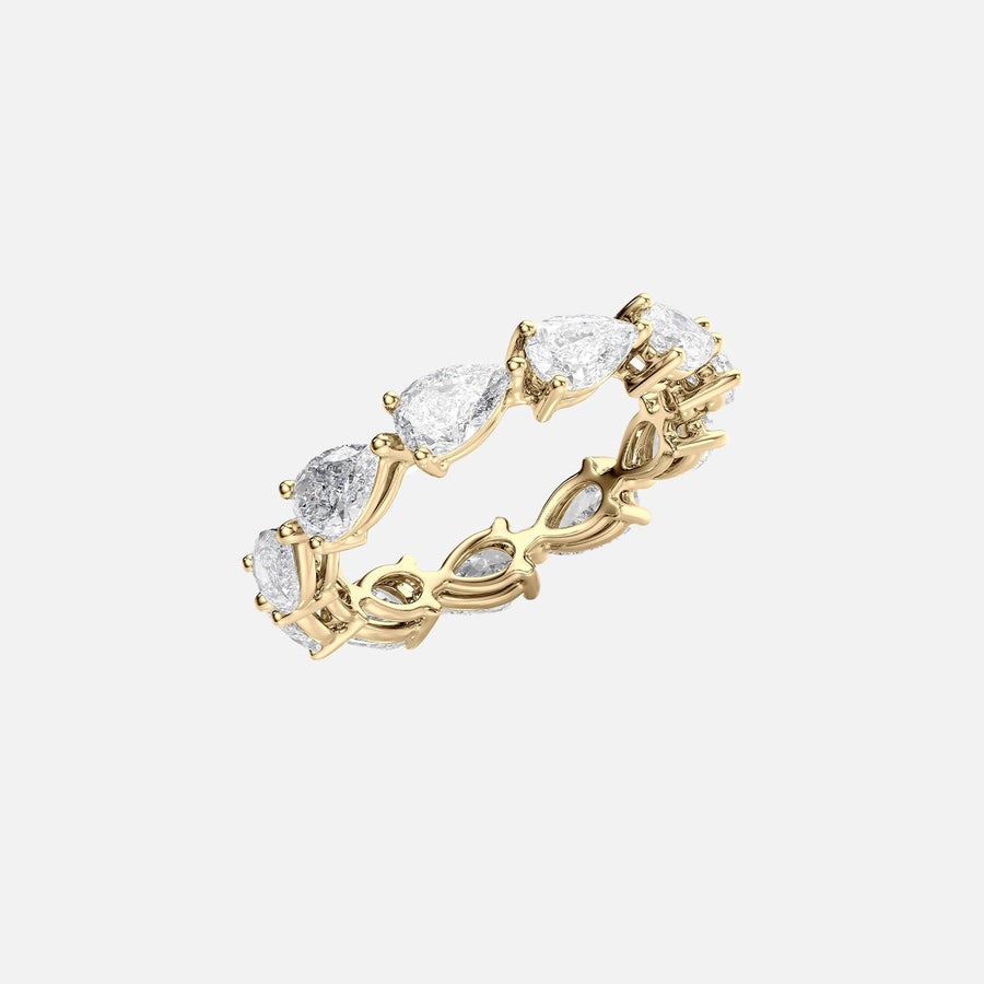  East West Pear Eternity Ring 14k Yellow Gold 3 0 002
