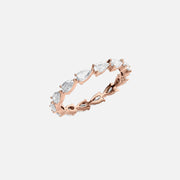  East West Pear Eternity Ring 18k Rose Gold 1 5 002