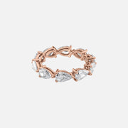  East West Pear Eternity Ring 18k Rose Gold 3 5 001