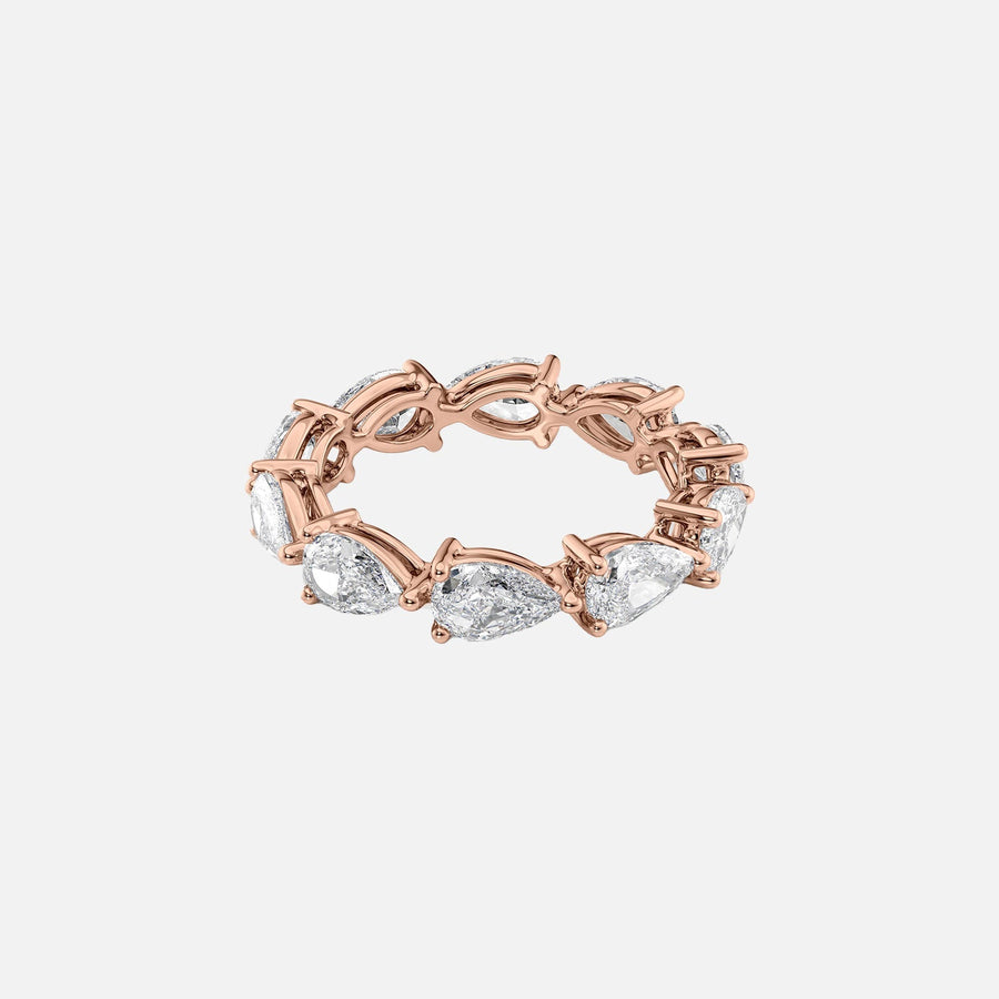  East West Pear Eternity Ring 18k Rose Gold 3 5 001