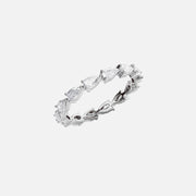  East West Pear Eternity Ring 18k White Gold 1 5 002