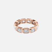  East West Radiant Bezel Eternity Ring 14k Rose Gold 3 3 001