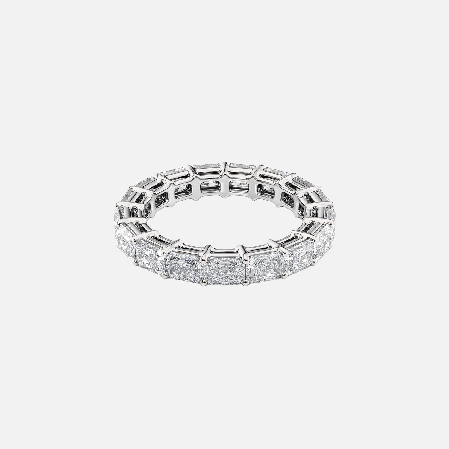  East West Radiant Eternity Ring 14k White Gold 2 0 001