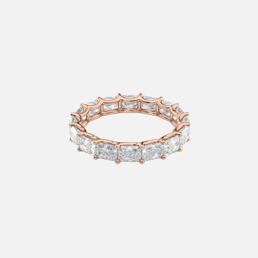  East West Radiant U Prong Eternity Ring 18k Rose Gold 2 0 001