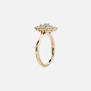 The Halo Eleanor Oval Vintage Moissanite Ring - KNT - Engagement Rings, Wedding Bands & Fine Jewelry