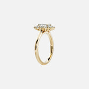 The Halo Eleanor Radiant Vintage Moissanite Ring - KNT - Engagement Rings, Wedding Bands & Fine Jewelry