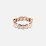  Emerald Bezel Eternity Ring 14k Rose Gold 3 5 001