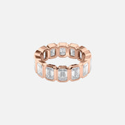  Emerald Bezel Eternity Ring 18k Rose Gold 5 5 001