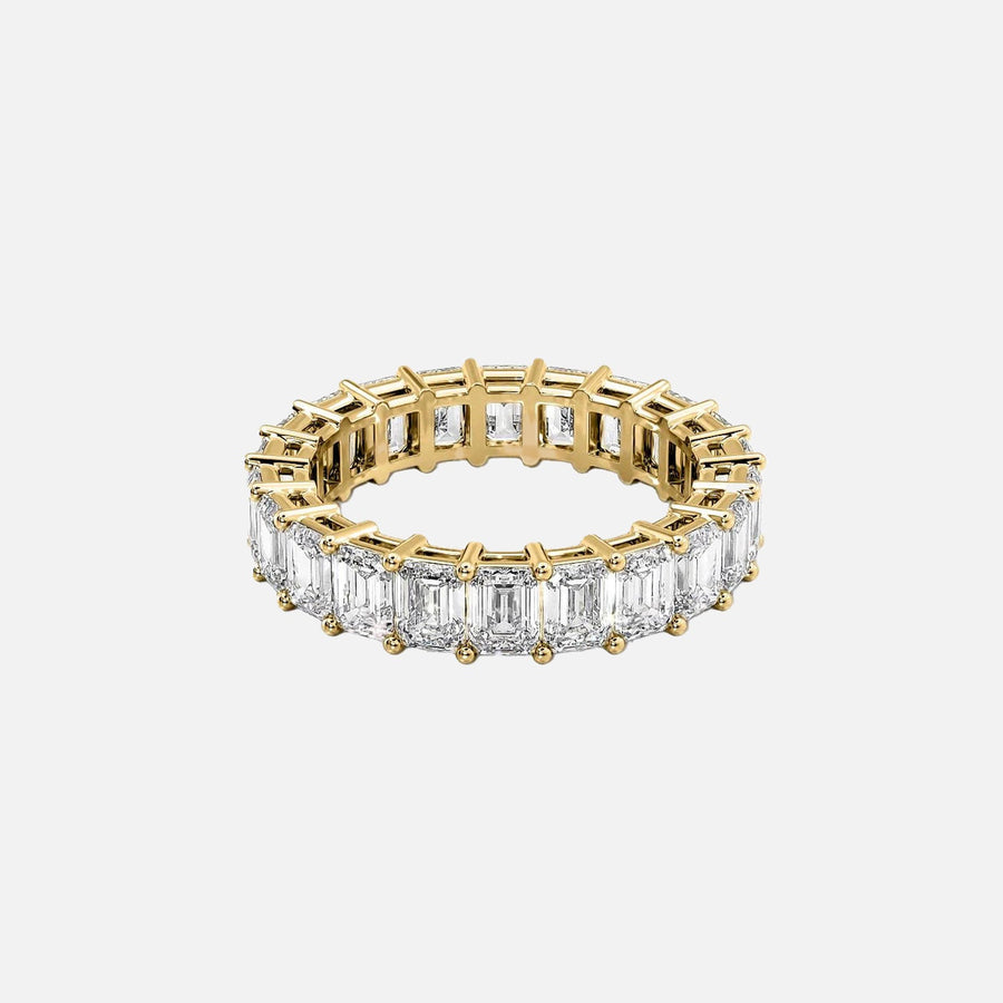  Emerald Eternity Ring 14k Yellow Gold 5 5 001