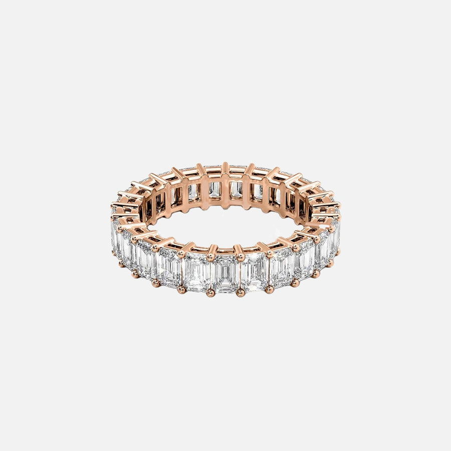  Emerald Eternity Ring 18k Rose Gold 5 0 001