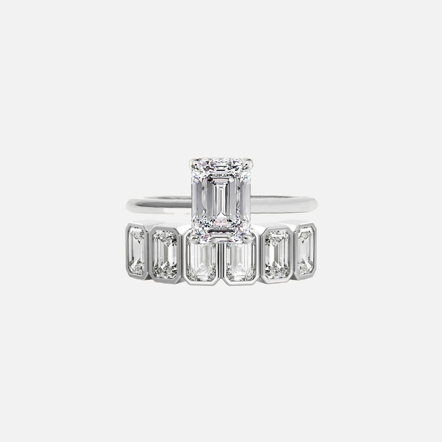 Emerald Harmony Ring Stack - KNT - Engagement Rings, Wedding Bands & Fine Jewelry
