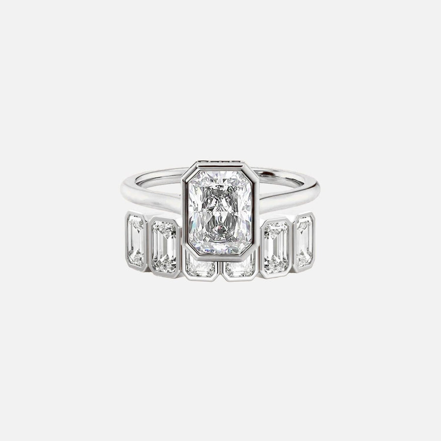 Emerald Helena & Luxe Ring Stack - KNT - Engagement Rings, Wedding Bands & Fine Jewelry