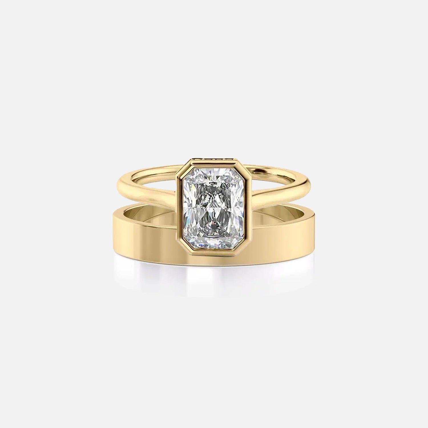 Emerald Helena & Nathan Ring Stack - KNT - Engagement Rings, Wedding Bands & Fine Jewelry