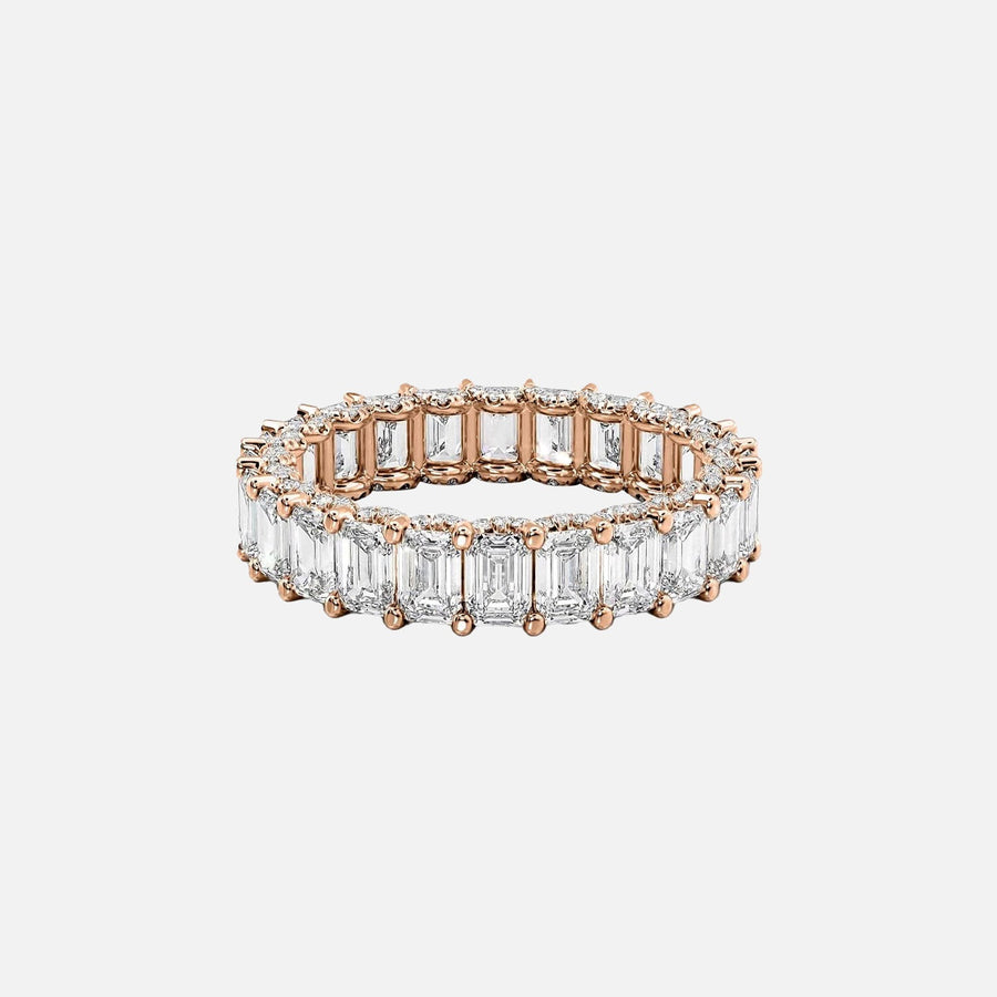  Emerald U Pave Prong Eternity Ring 18k Rose Gold 5 3 001