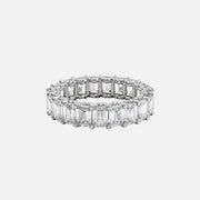  Emerald U Pave Prong Eternity Ring 18k White Gold 6 3 001
