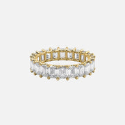  Emerald U Prong Eternity Ring 14k Yellow Gold 5 5 001