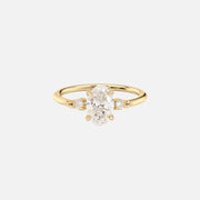 The Three Stone Emery Oval Moissanite Ring - KNT - Engagement Rings, Wedding Bands & Fine Jewelry