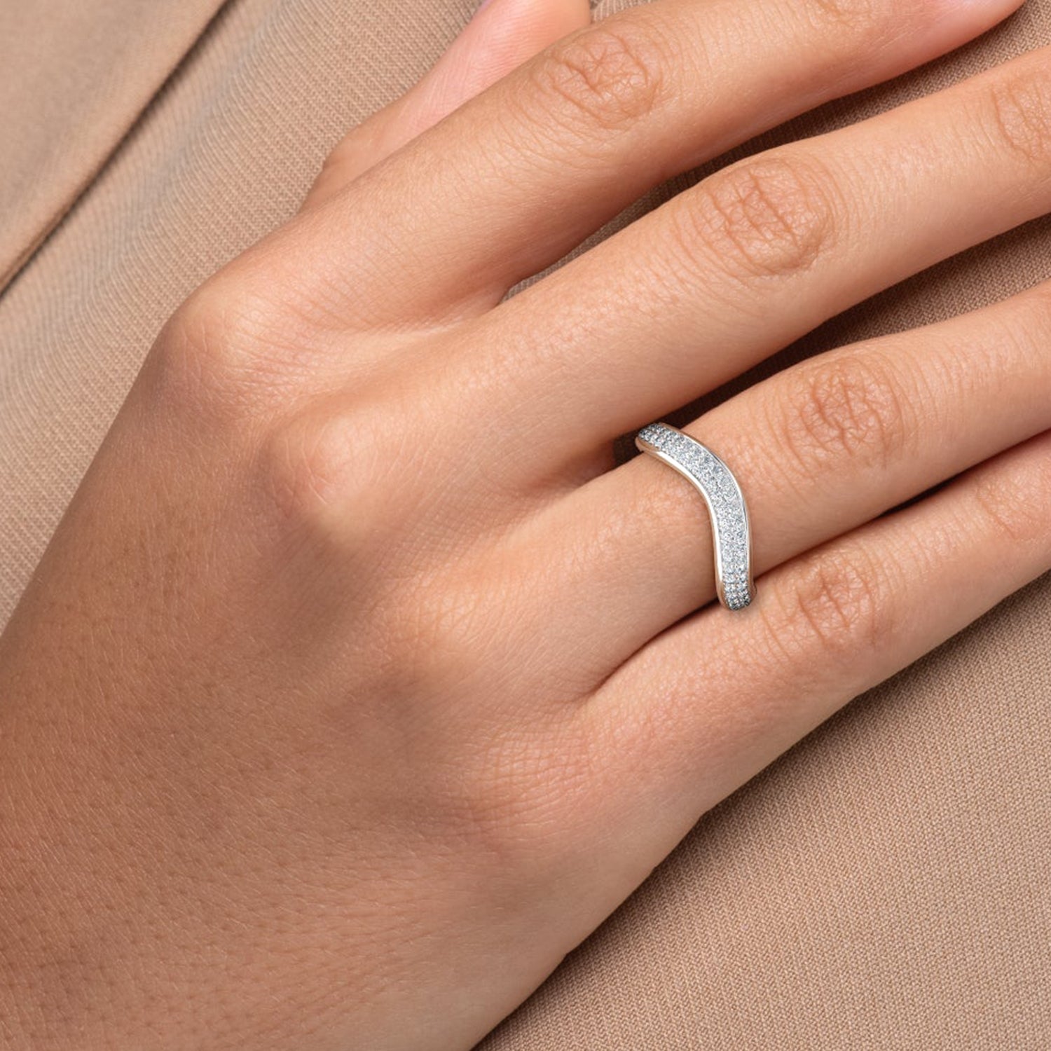 The Pave Endless Affection Diamonds Moissanite Ring - KNT - Engagement Rings, Wedding Bands & Fine Jewelry