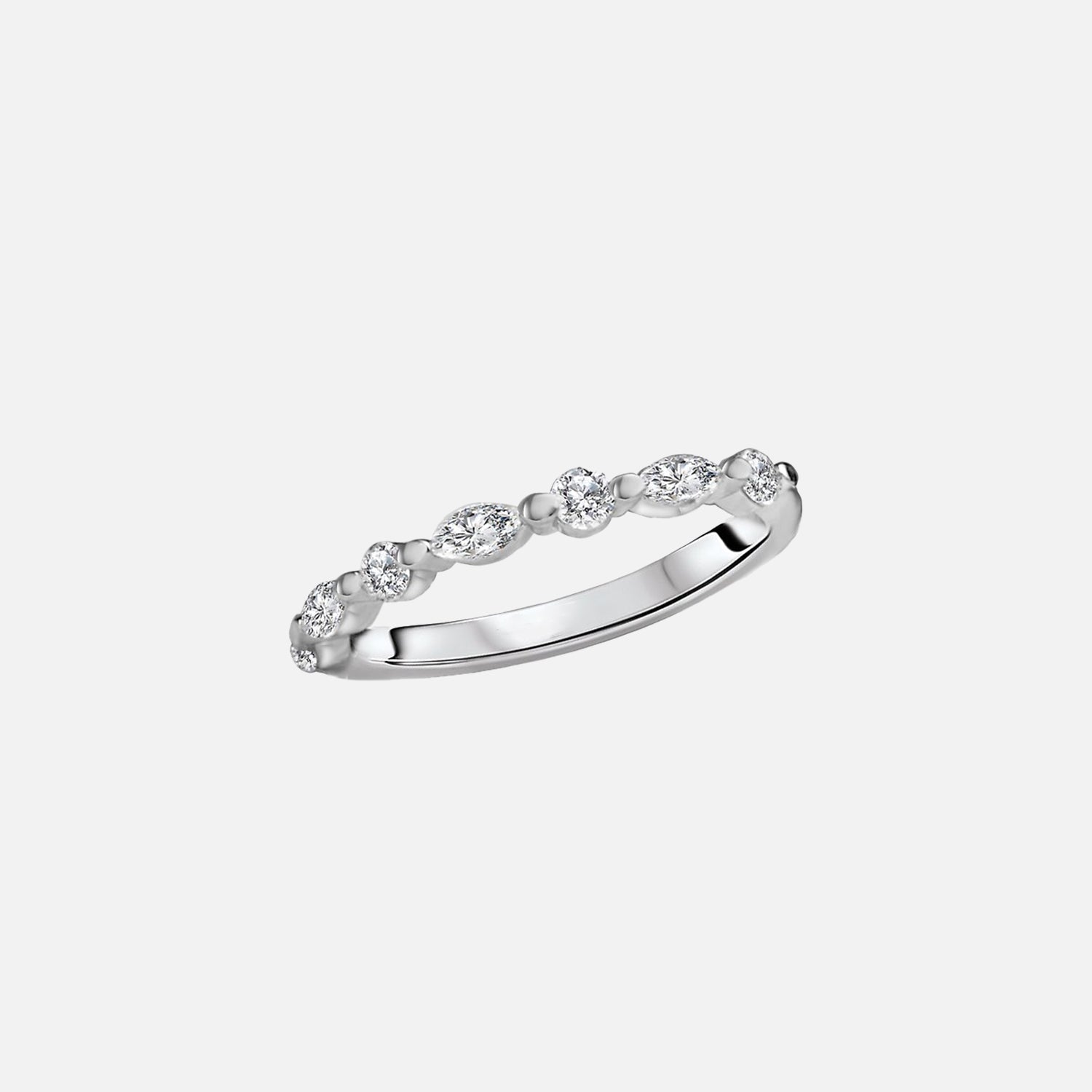  Evelyne Moissanite 14k White Gold 1