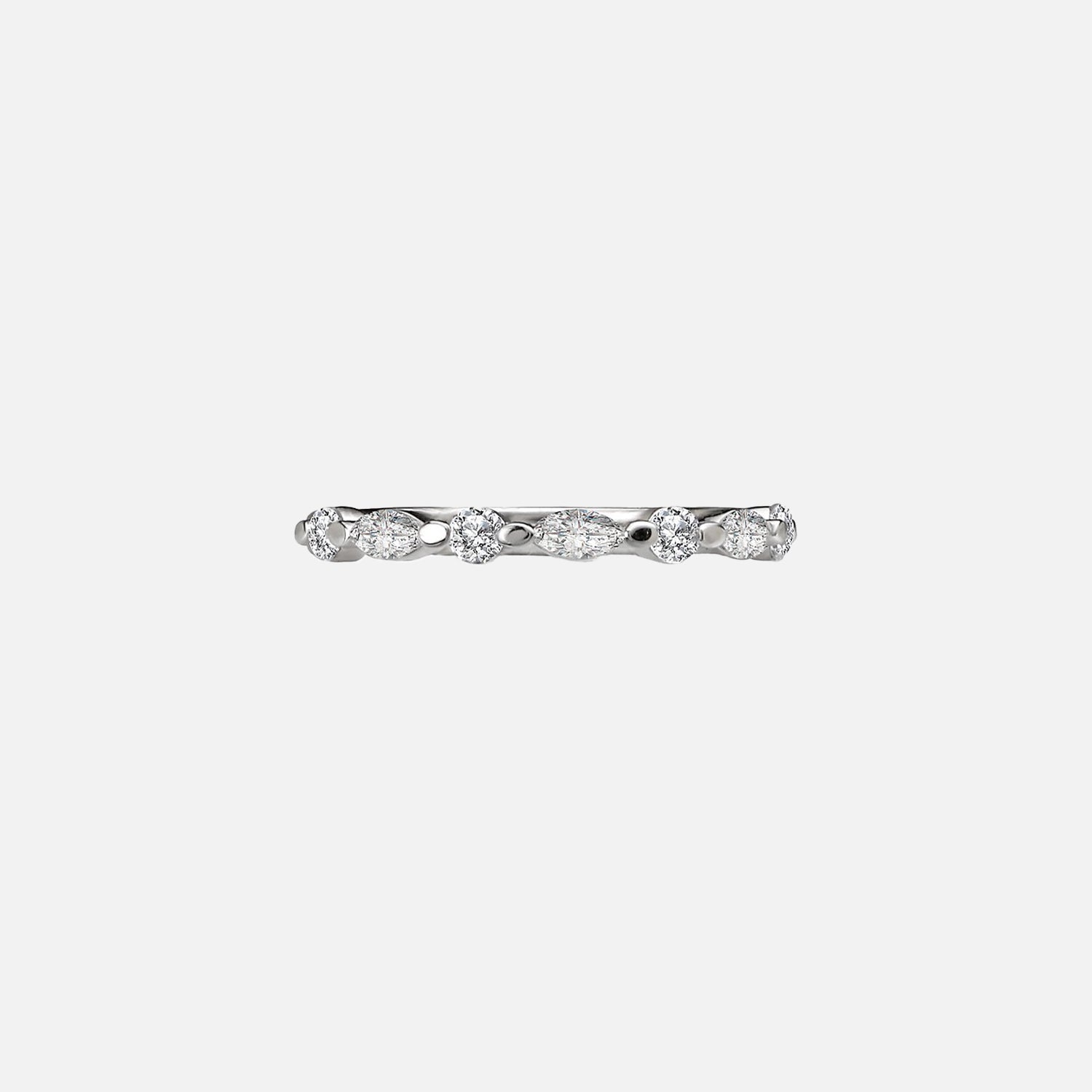 Evelyne Moissanite 14k White Gold 2