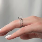 The Pave Freyja Emerald Moissanite Ring - KNT - Engagement Rings, Wedding Bands & Fine Jewelry