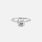 The Pave Freyja Round Moissanite Ring - KNT - Engagement Rings, Wedding Bands & Fine Jewelry