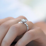 The Pave Freyja Cushion Moissanite Ring - KNT - Engagement Rings, Wedding Bands & Fine Jewelry