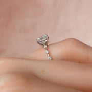 The Pave Freyja Princess Moissanite Ring - KNT - Engagement Rings, Wedding Bands & Fine Jewelry