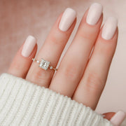 The Pave Freyja Princess Moissanite Ring - KNT - Engagement Rings, Wedding Bands & Fine Jewelry