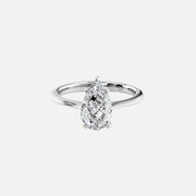 The Solitaire Glamour Pear Moissanite Ring - KNT - Engagement Rings, Wedding Bands & Fine Jewelry