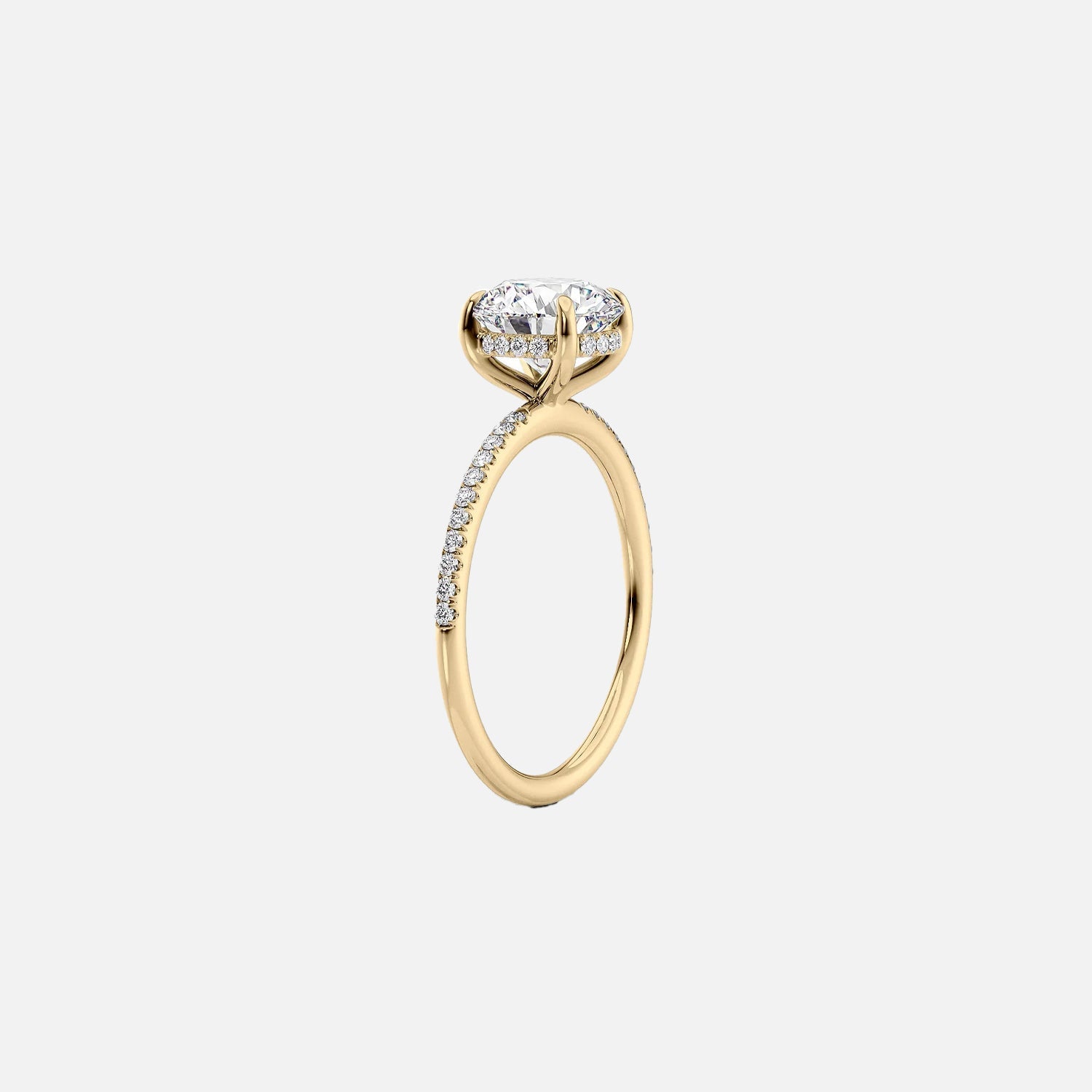 The Pave Gratia Cushion Moissanite Ring - KNT - Engagement Rings, Wedding Bands & Fine Jewelry