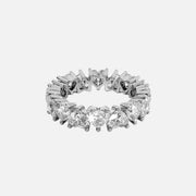 Heart Eternity Ring 18k White Gold 5 5 001