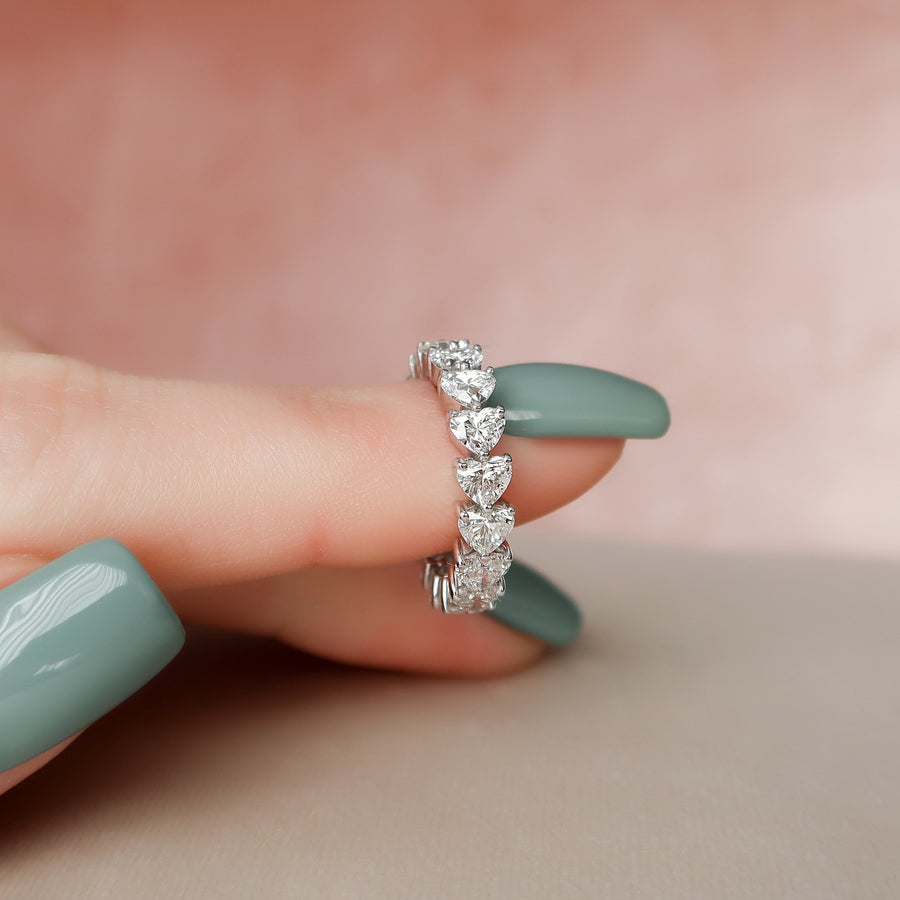  Heart Shared Prong Eternity Ring 18k White Gold 3 5 005 Final
