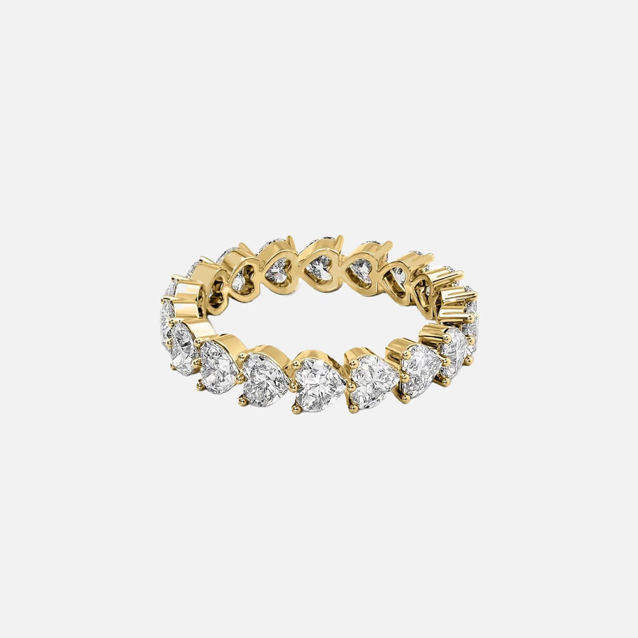  Heart Shared Prong Eternity Ring 18k Yellow Gold 3 0 001