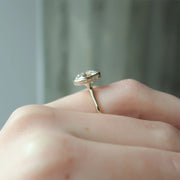 The Bezel Helena Round Solitaire Moissanite Ring - KNT - Engagement Rings, Wedding Bands & Fine Jewelry