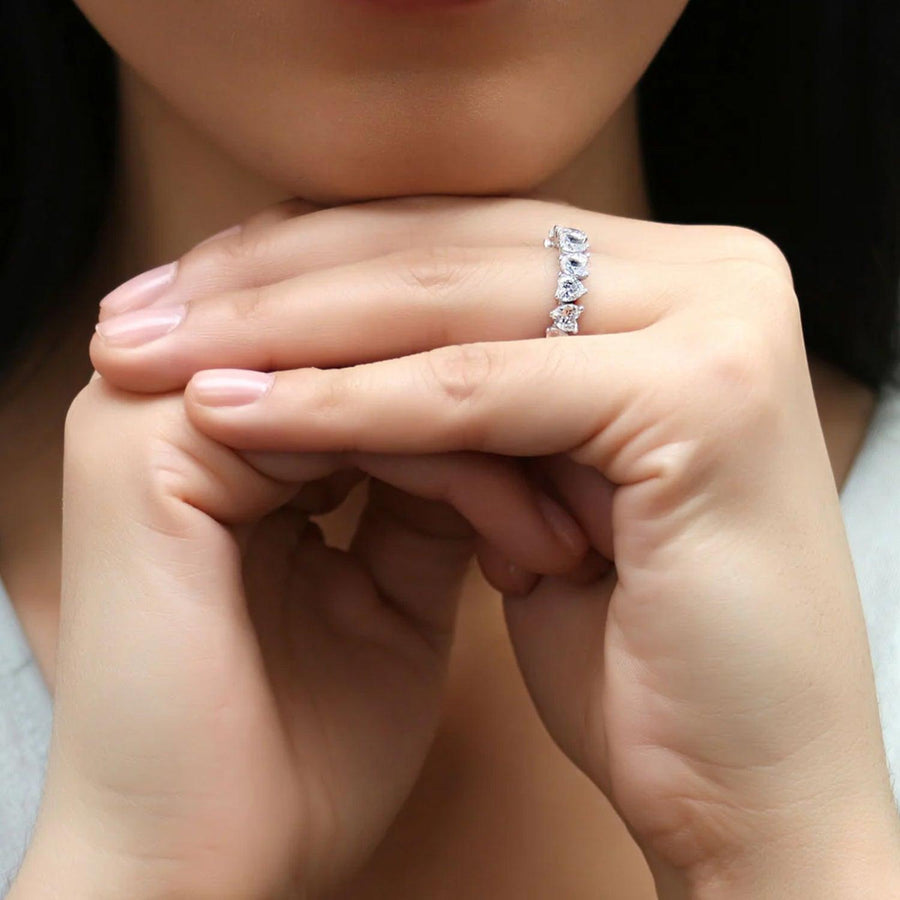The Eternity Hethera Prong Moissanite Ring - KNT - Engagement Rings, Wedding Bands & Fine Jewelry